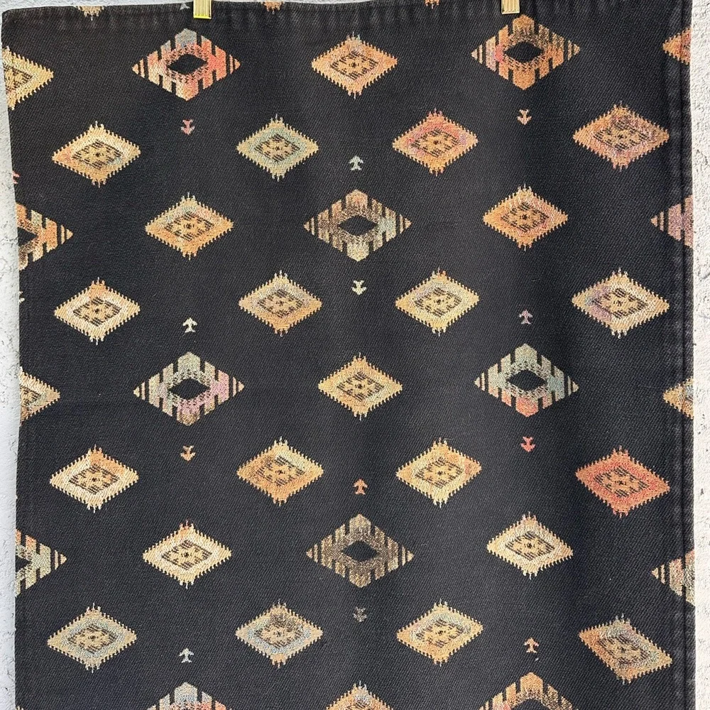 Unique Custom Multi-color Geo/Southwest Patterned 5ft Table runner/ Bed runner
